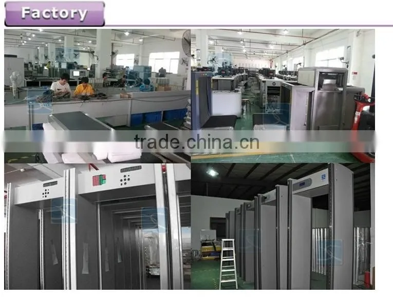 24zones LCD display LED alarm lights walk through metal detector