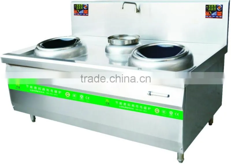 commercial stainless frying stove Induction cookerstove two fries stove