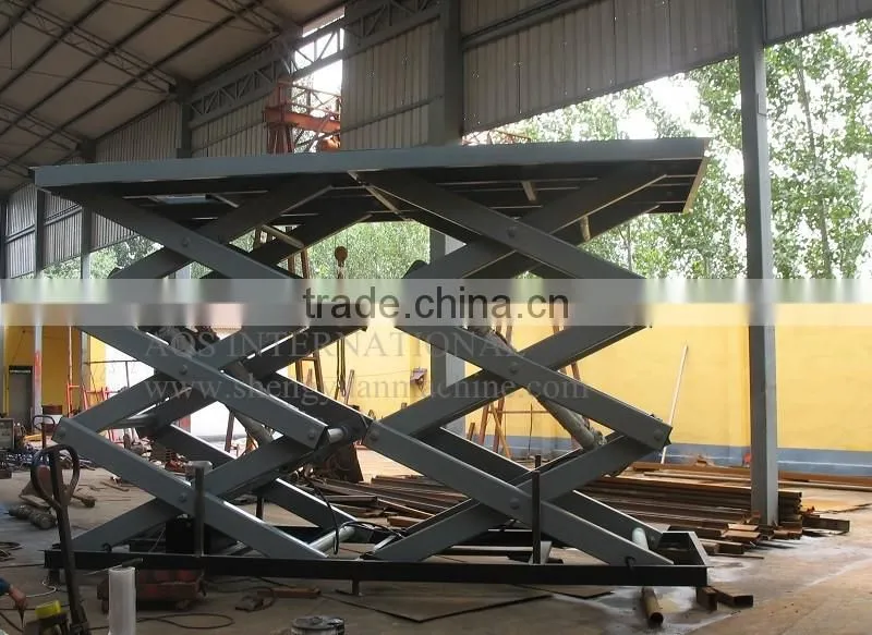 Customized Hydraulic Stationary Scissor Lift Platform For Warehouse Working