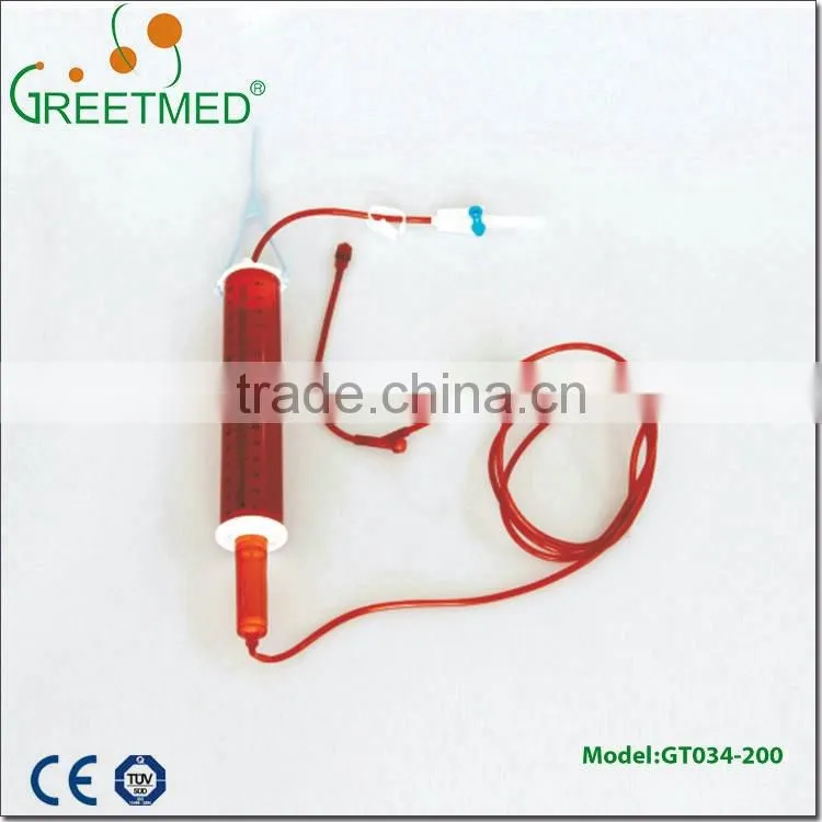 Pvc tube pediatric infusion set with burette