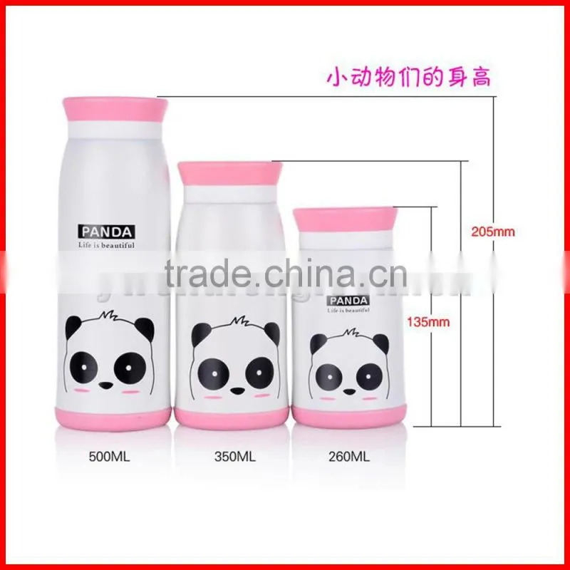 Portable Stainless Steel Multi-Size Multi-Color Lovely Animal Vacuum Cup Cartoon Thermos Bottle Outdoor Multi-Function Mug