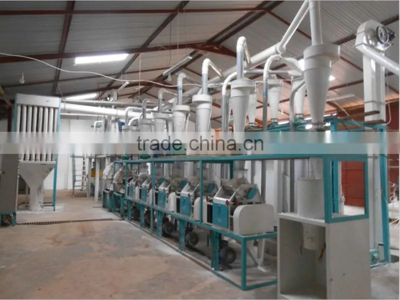 hot sale assembly line 50TPD corn grits milling machine