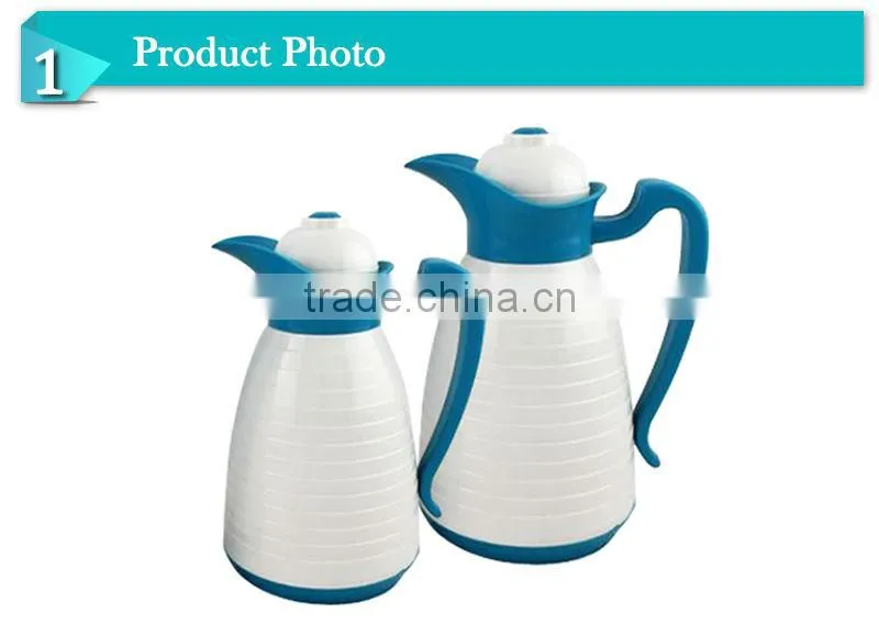 Comfortable pumping system double wall glass inner vacuum coffee flask(JGCX)