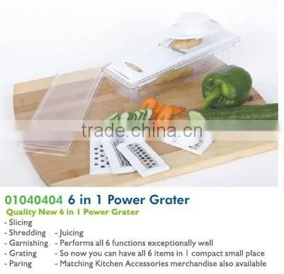 01040404 6 in 1 Power Grater