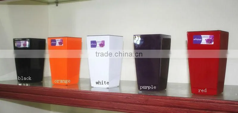 german style flower pots, german design self watering pots, garden pots for german market