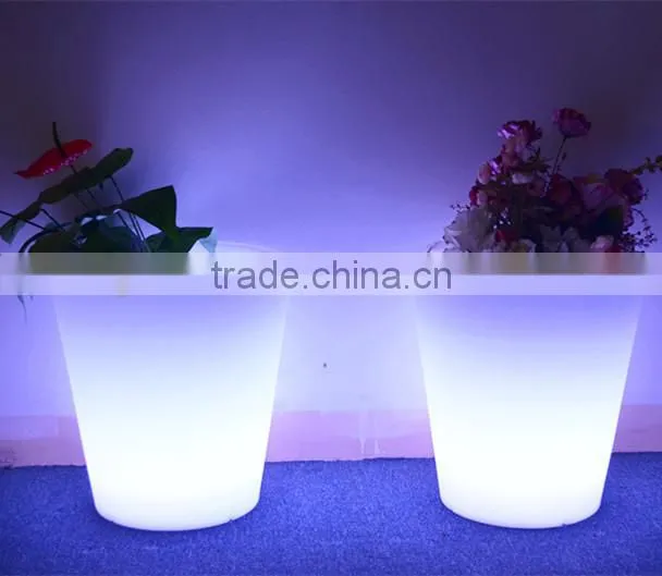 Led luminous planter pots indoor decorative planters