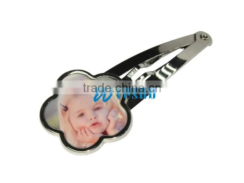 2015 fashion DIY 3 shape sublimation Hair pin