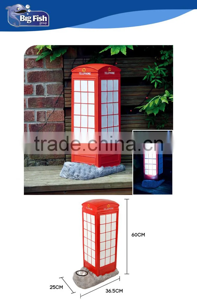Solar Powered Large Telephone Box Light