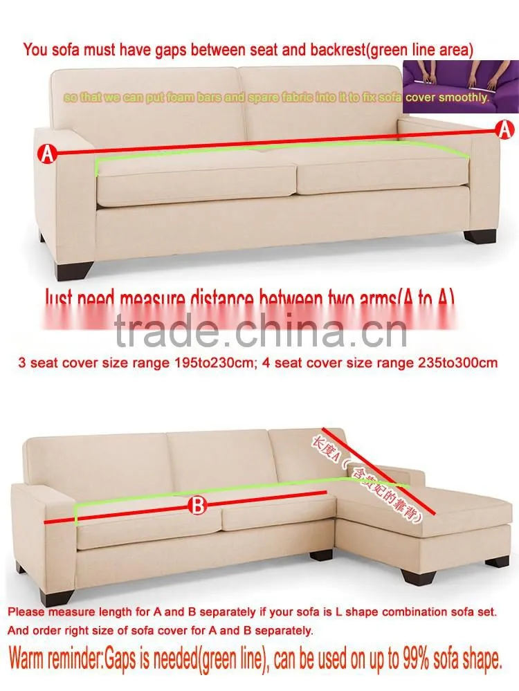 Quality fashion four season style elastic sofa cover