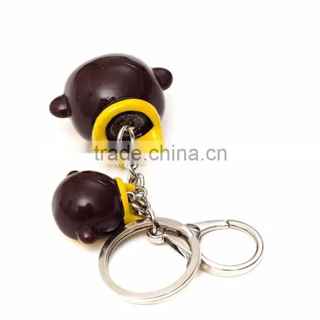 Monkey keychain for smart key/ custom shape keychain