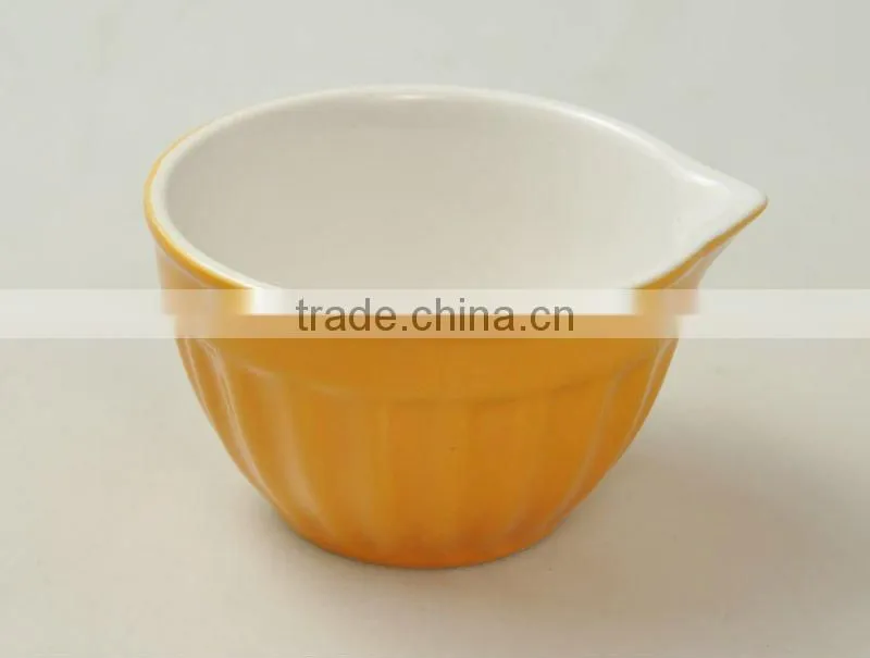 4pcs ceramic measuring cups set, cups with mouth