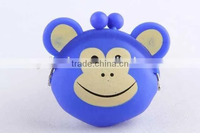 Monkey Design Silicone Purse/ Coin Purse