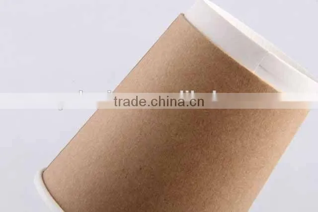 Disposable doubled-walled kraft paper cup