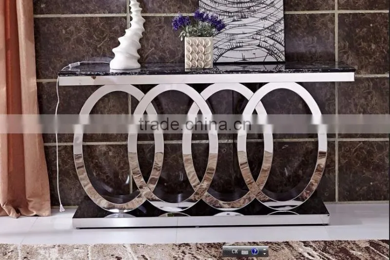 A8081 high gloss marble dining table with 8 seater