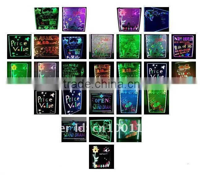 China supplier remote control led open sign/color changing acrylic open sign