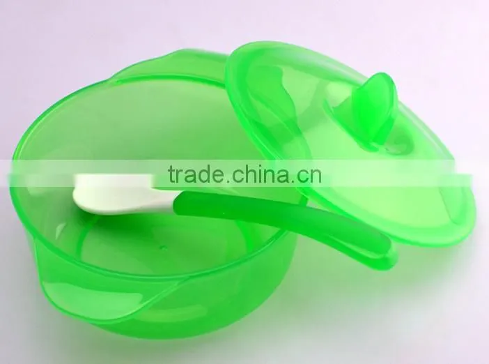 New Produck Ice Cream Plastic Bowl With Spoon And Lid For Kid