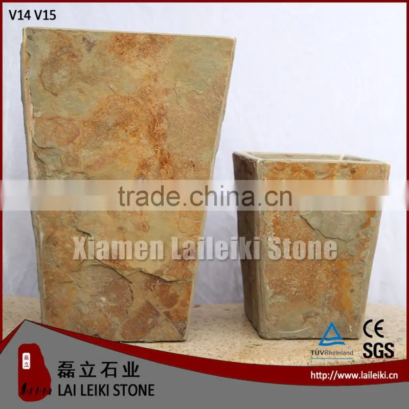 Outdoor Garden Granite Large Square Planters