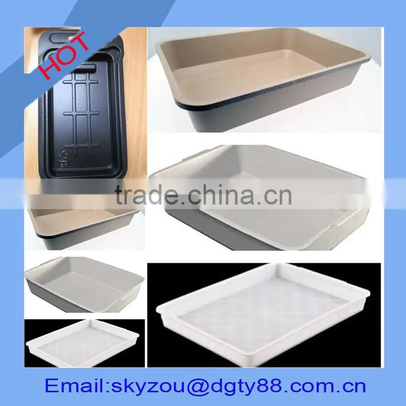 vacuum thermoformed thick large industrial plastic drip tray