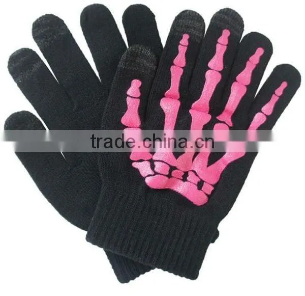 Stripe Acrylic iPhone Touch Gloves ZMR723