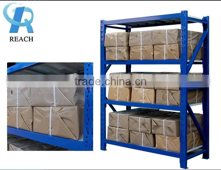 Warehouse space saving rack system