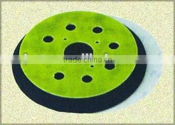 plastic foam 8 hole backing pad with abrasive