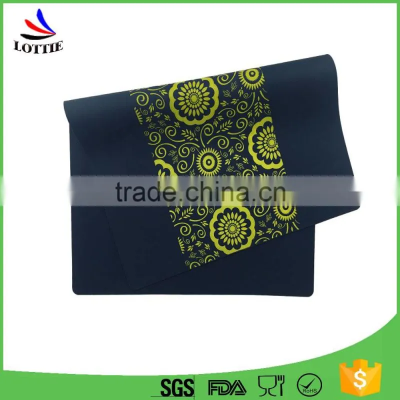 Hot selling Food grade green heat insulated Anti-skid silicone coasters from china
