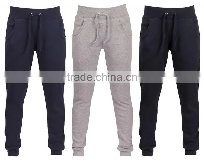 casual wholesale custom men's cotton blank Training running Track thick sweatpants Jogger Sports pants in 2015 winter/autumn