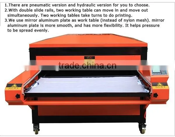 CE Approval automatic pneumatic/hydraulic heat press 100*120 on sale