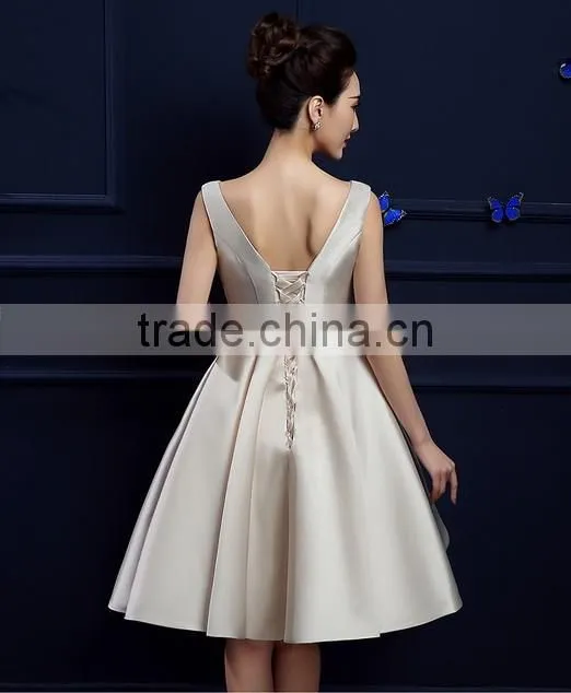 sexy women short satin designer prom dress patterns