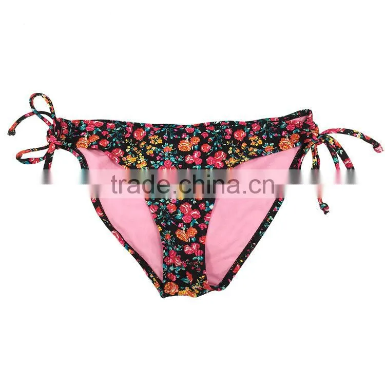 Custom design molded cup bathing suit Chinese style bikini swimwear