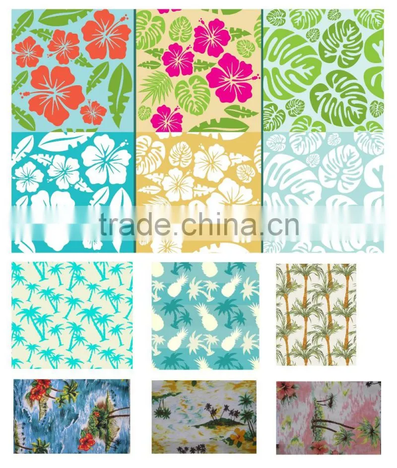 Wholesale cheap custom printed hawaiian shirt, mens aloha shirt