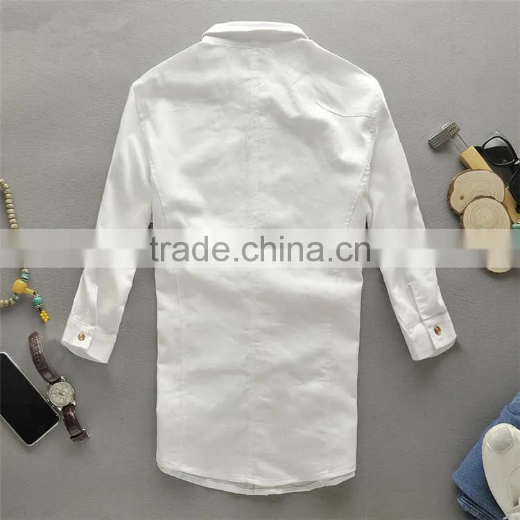 2015 printing design mens formal 100 cotton non iron cowboy shirt