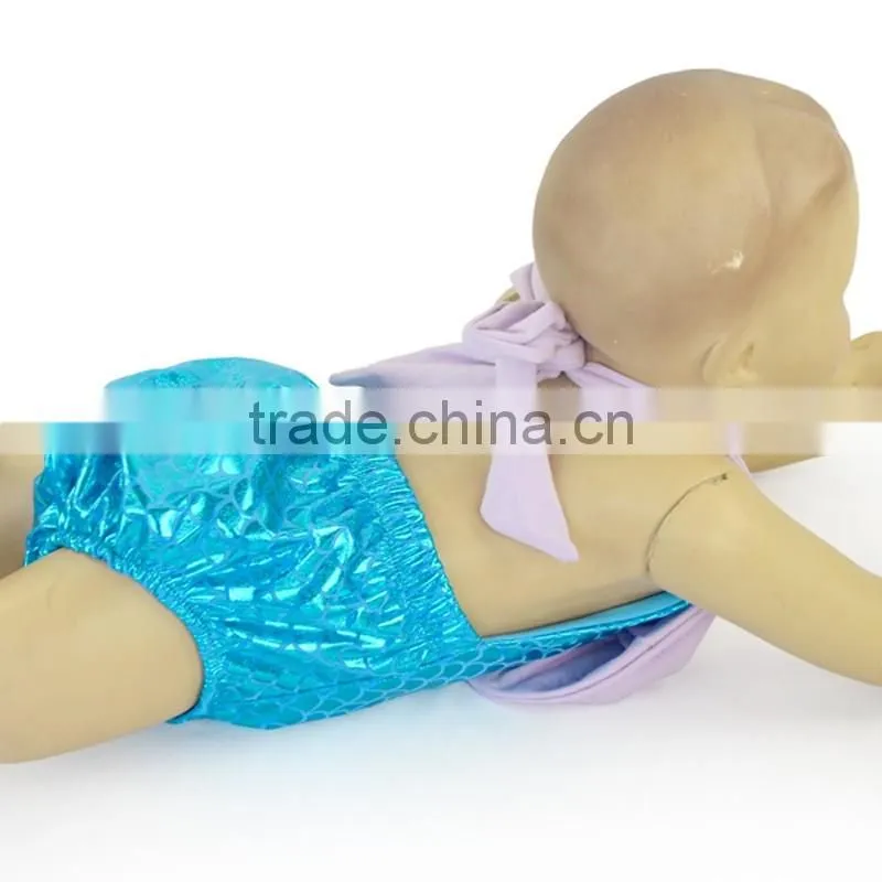 Stylish Fish Scale Baby Swimwear Kids Boutique Swimsuit Set