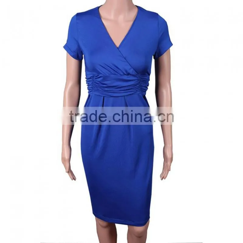 summer maternity dress V neck women casual skirt with plus size