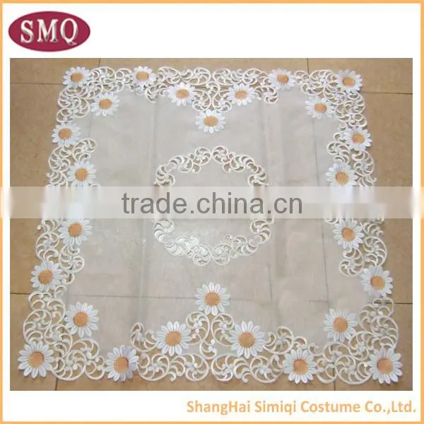 hot selling new design embroidery waterproof outdoor tablecloth