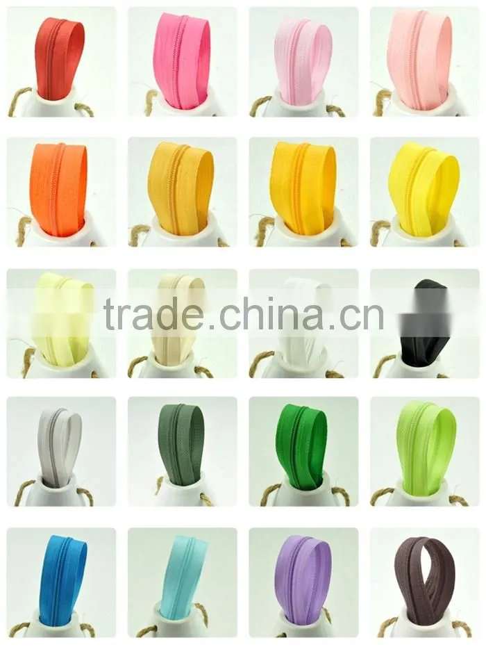 High Quality 3# 5# Close End Plastic Zipper For Bags