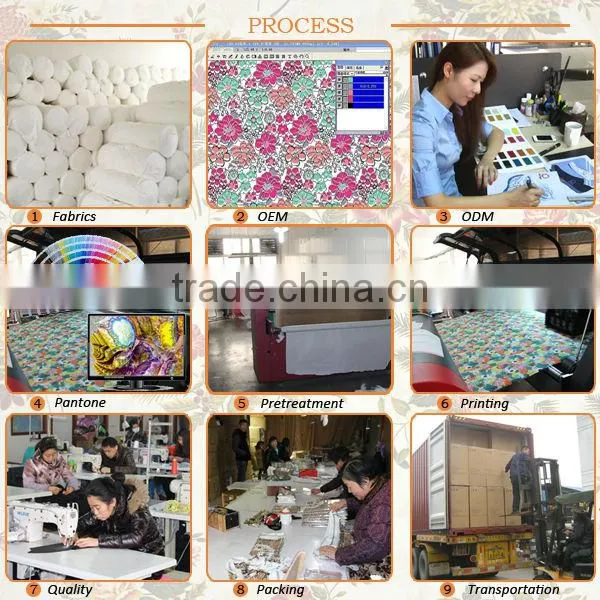Custom Digital Transfer Printing Cotton 3D Bedding Set