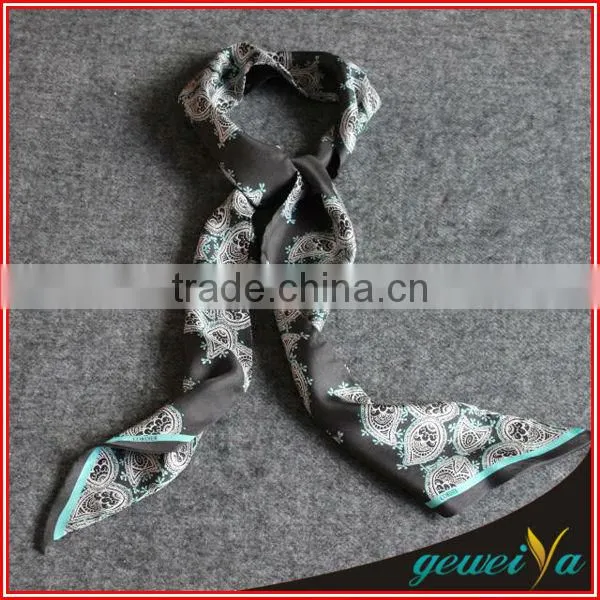 High Quality Printed Wrist Silk Ribbon Hip Hop Scarf