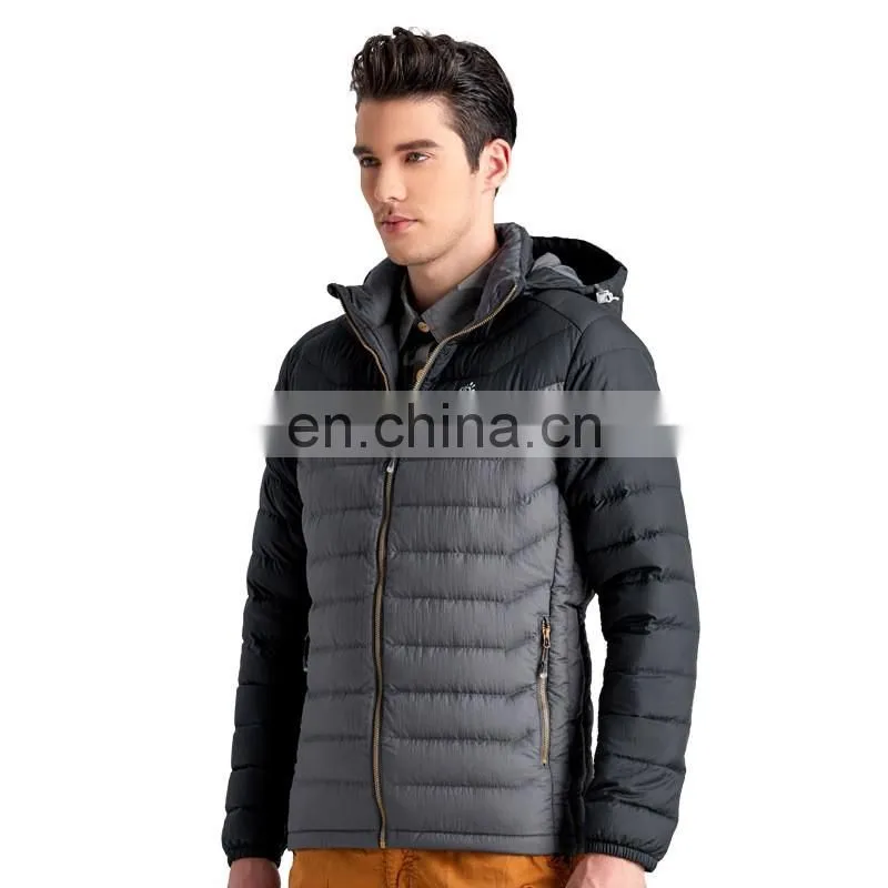 Mens quilted jacket ultra light down jacket for winter
