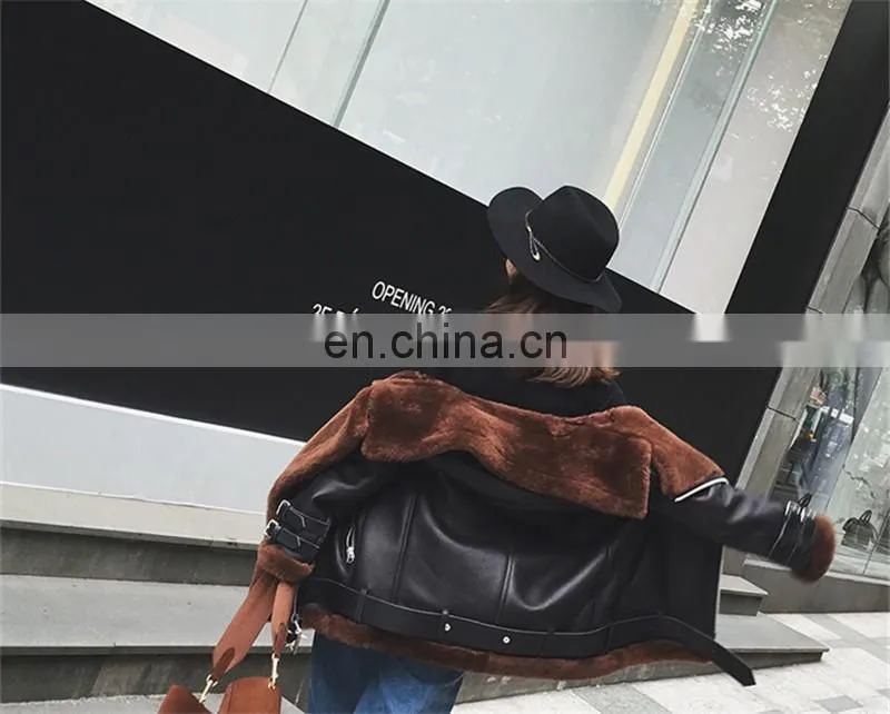 2016 Fashion Furable Coat Genuine Sheep Fur Double Face Fur Jackets