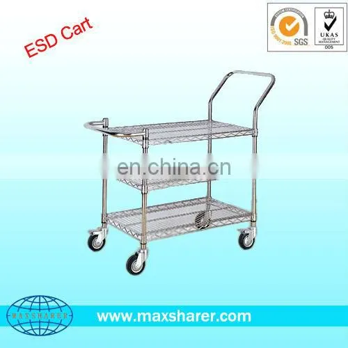 metal wire basket carts with 4 wheels