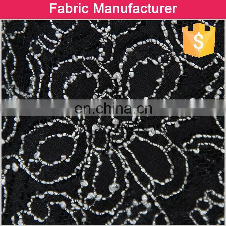 2015 design new fashional 90/10 Nylon /spandex Lace for Ladies' Garment new fashional lace