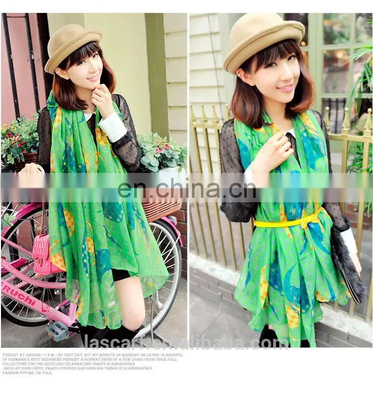 2015 Newest style fashion design long South Korea scarf shawl (PP078CL)