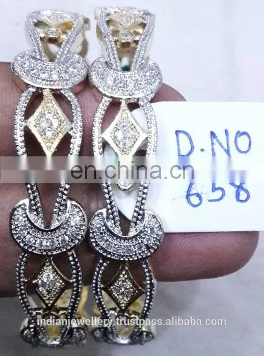 cubic zircon jewelry stone bangle manufacturer, cubic zircon jewellery bangles exporter