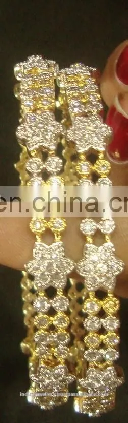 Cubic zircon jewelry bangles manufacturer, Cubic zircon jewellery bangle exporter
