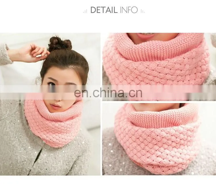 wholesale Loose Knit acrylic Infinity Loop Circle Scarves