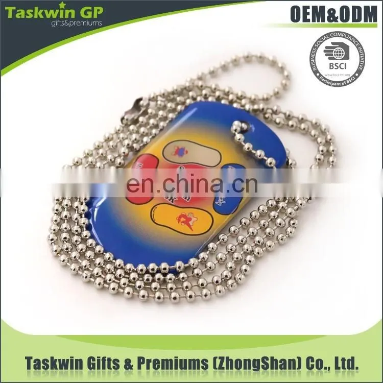 stainless full color printing custom design promotional dog tag