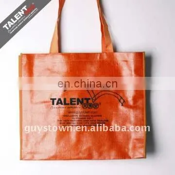 custom Glossy lamination non-woven cloth shopping bag with company logo