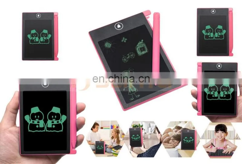Digital LCD Graffiti Drawing Notepad Kids Erasable Writing Board With Eraser Lock