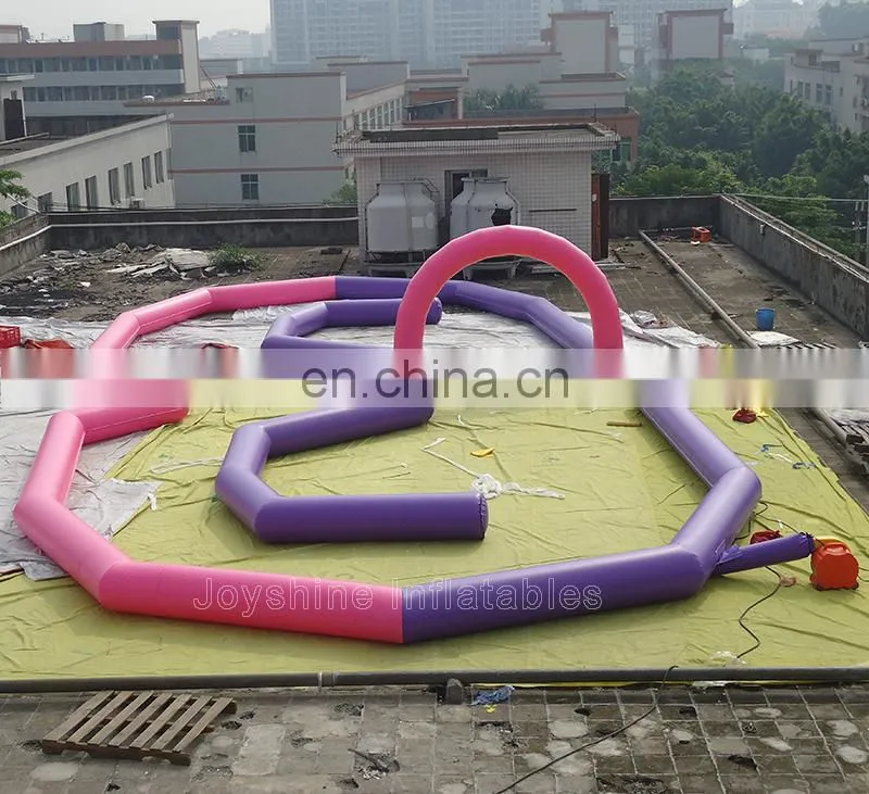 Interactive Game Competition Track Inflatable Car Race Track For Sale